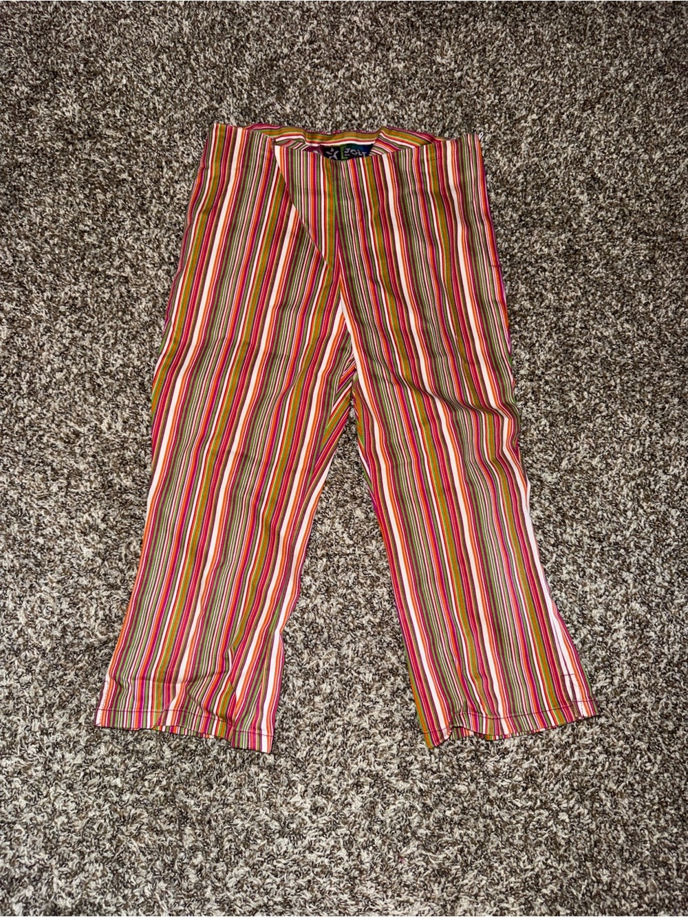 Jolt Striped Y2K Capris